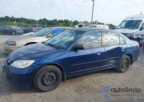 2004 Honda Civic Lx z USA, uszkodzony, nr VIN 2HGES16544H606302